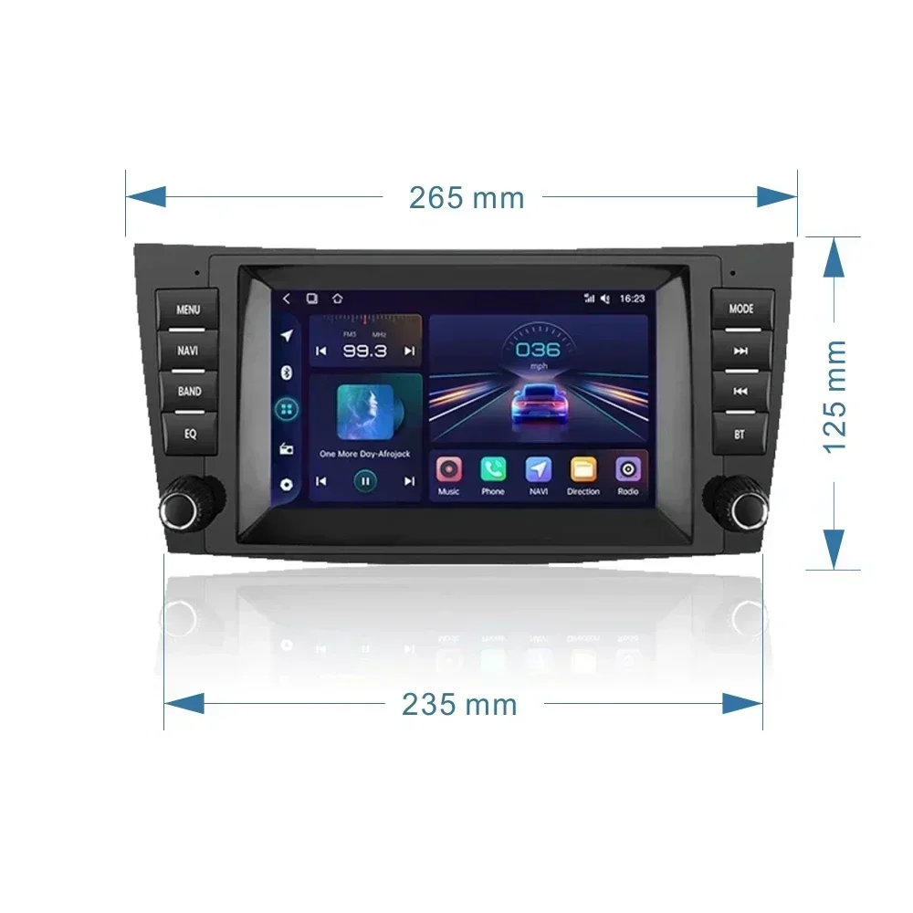 7inch Auto Radio for Mercedes Benz E-Class W211 W219 E200 E220 E300 Android Carplay Car Multimedia RDS GPS 2 Din Screen Stereo - Image 5