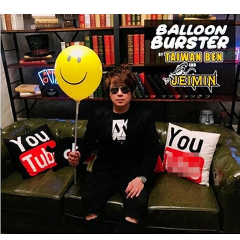 

Balloon Burster Magic Tricks Normal Balloon Popped With Mind Magia Magician Close Up Stage Illusions Gimmicks Mentalism Props