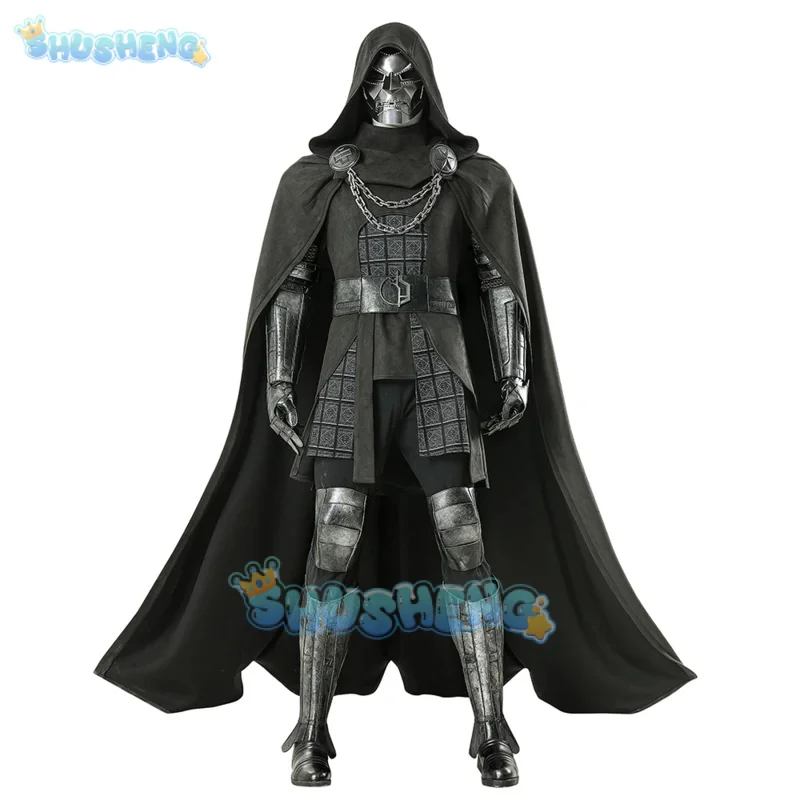 

Doctor Doom Cosplay Costume Uniform Halloween Carnival Party Christmas Play Role Clothes Clothing for Men Shusheng