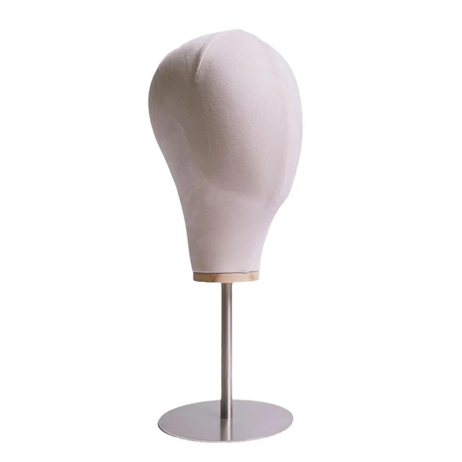 Mannequin Head Model Hat Display Stand Accessory, Stainless Steel Base, Multifunctional Wig Head Model