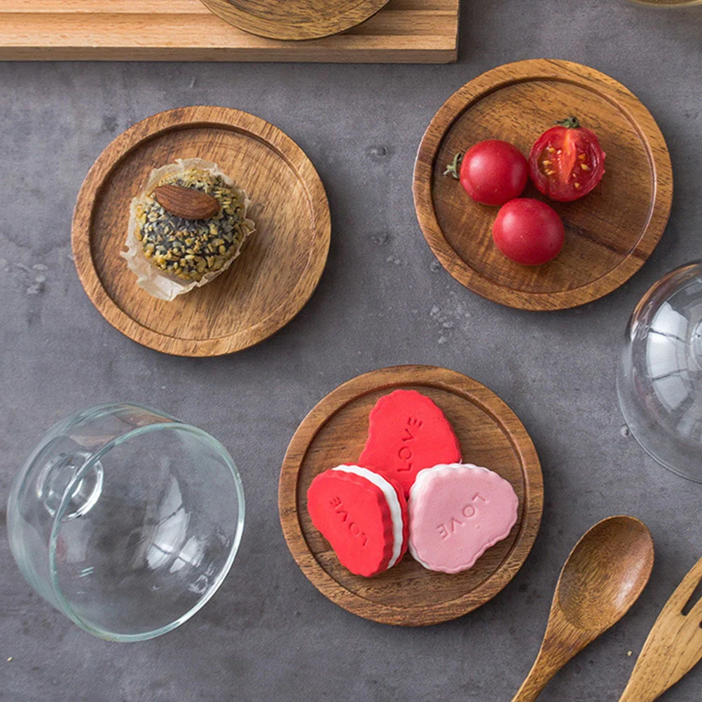 Vassoio con coperchio in vetro Piatto per torta in legno Pasticceria Servire dessert Display per alimenti Foretaste Scaffali
