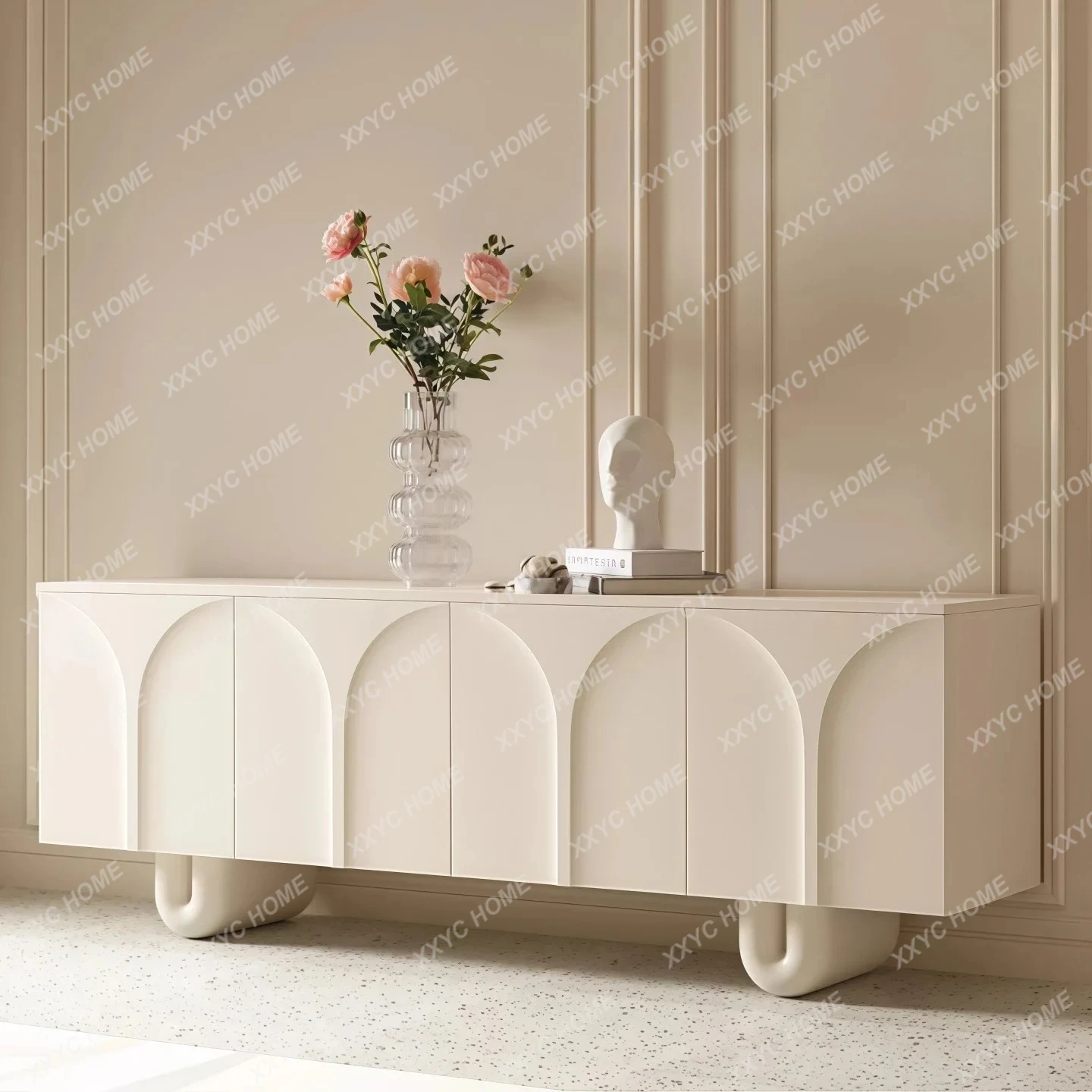 Modern Simple Paint Baking Dining Side Cabinet Entry Porch Cabinet Storage Storage Decorative Side Cabinet