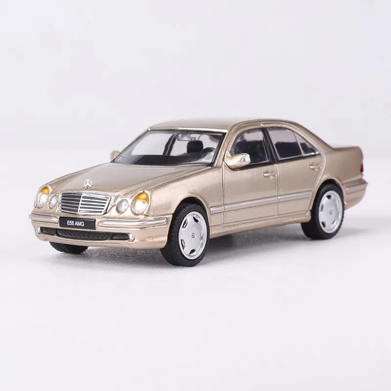 1:64E55 AMG W210 sedan, model samochodu z odlewu stopu, zabawa dla nastolatków, dekoracja dla dorosłych, zabawka dla dzieci.