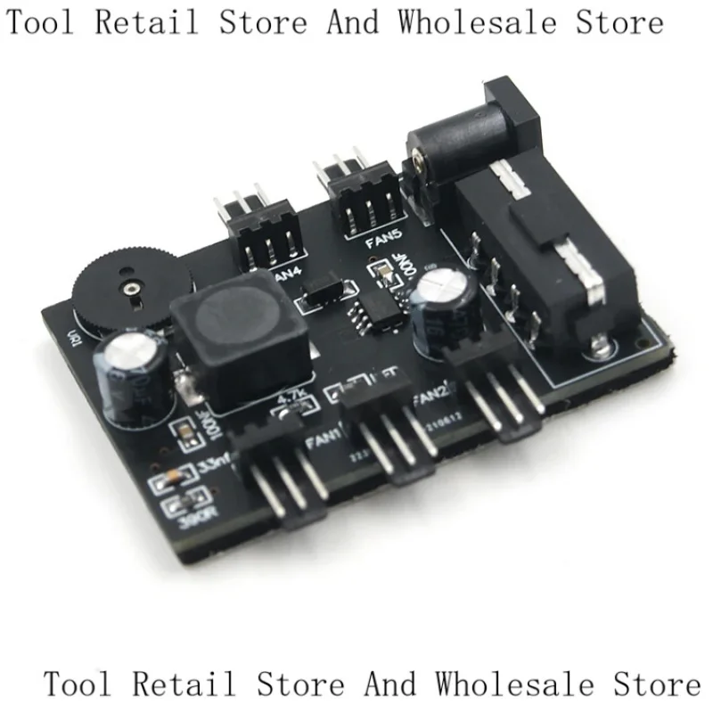 Chassis Fan Built-In Controller Stepless Speed Control Hub Silent Helper DC Power Supply 12V