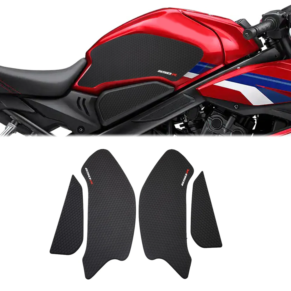 For CBR650R CBR 650R 2026 Motorcycle Non-slip Side Fuel Tank Stickers Waterproof Pad Rubber Sticker