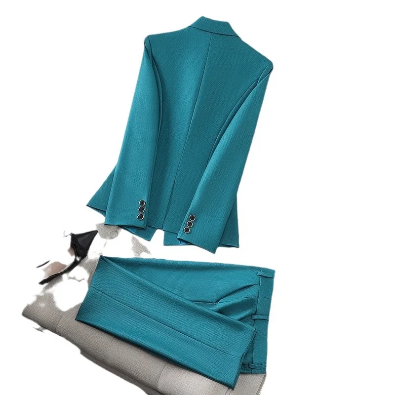 مجموعة معطف خلفي جديدة عالية الجودة، سترة مكتب الأعمال النسائية