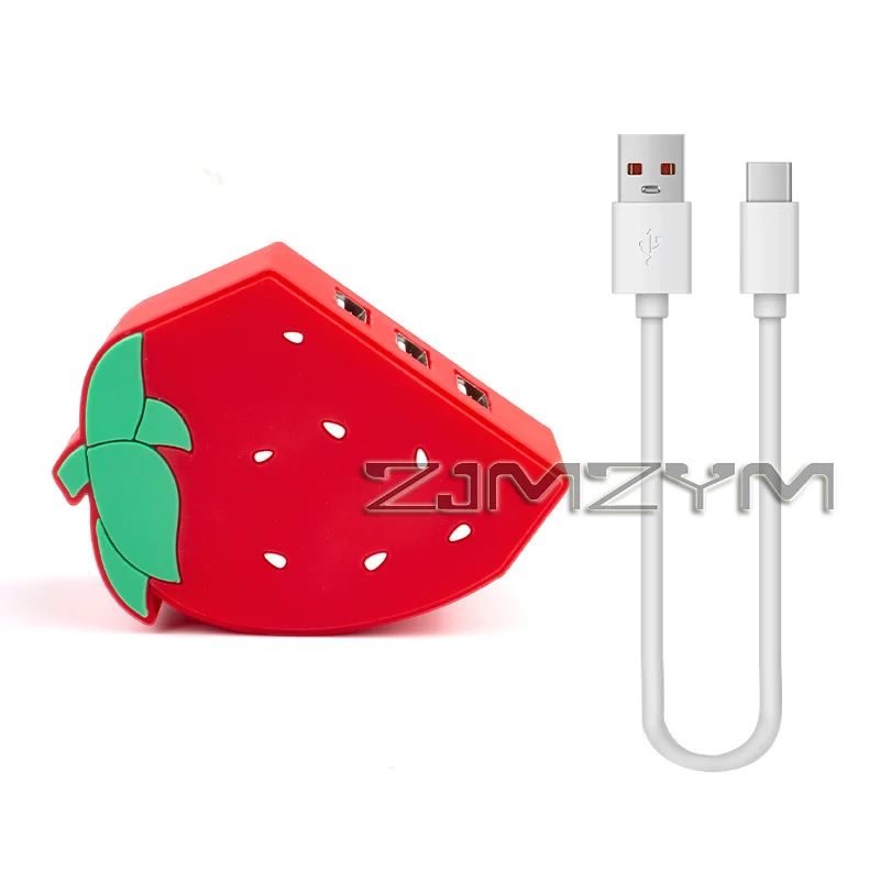 ثلاثة محاور USB 2.0 لواجهة CreativeT ype-C HUB مع موزع محطة إرساء الكمبيوتر المحمول متعدد الوظائف، موسع USB DC5V #6