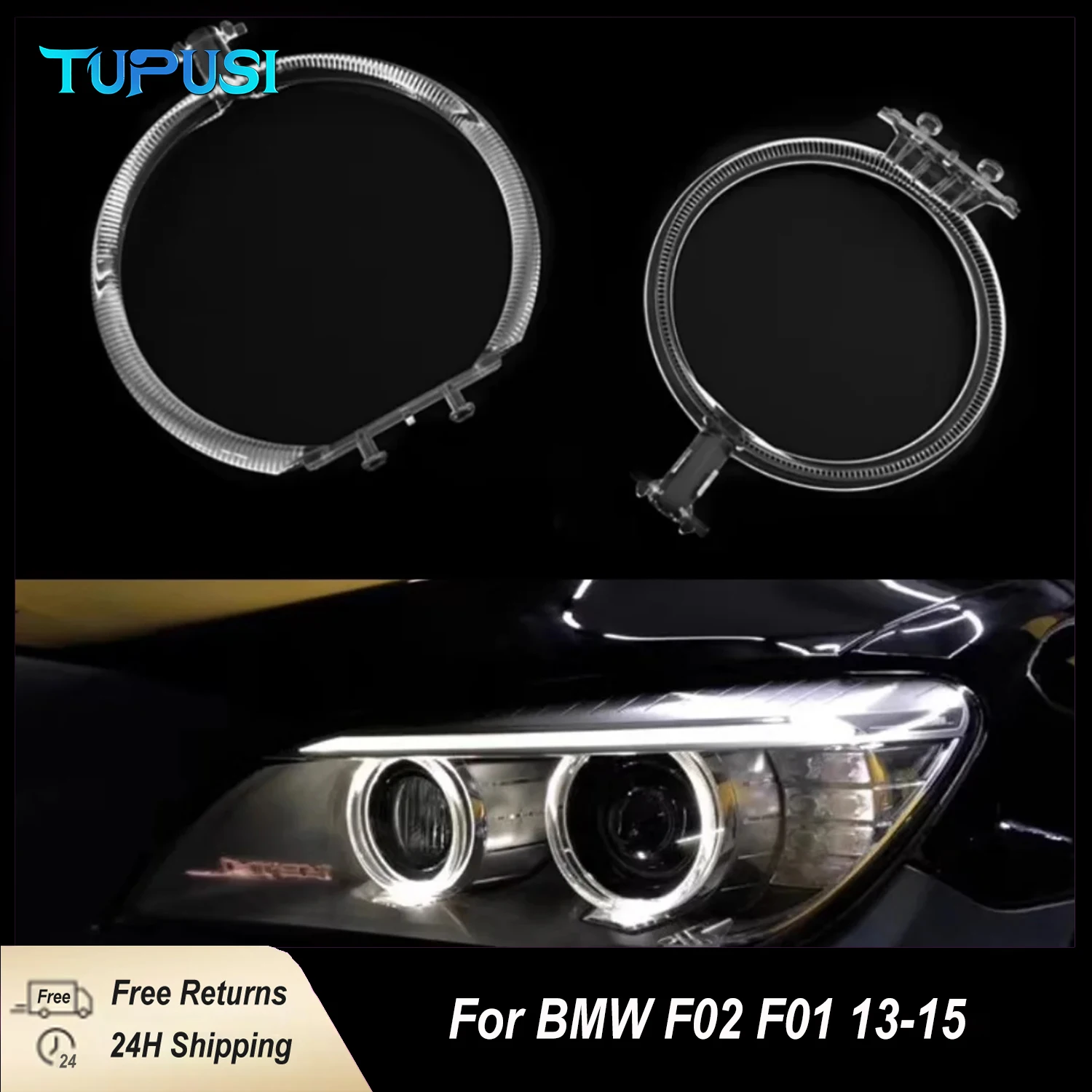 

For BMW 7 Series F01 F02 2013 2014 2015 DRL Light guide plate Light guide tube Headlight Daytime Running Light Guide Angel Eye