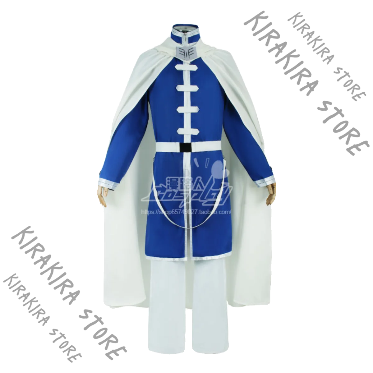 Frieren: Beyond Journey's End Himmel Cosplay Clothes Clothing Apparel Stage & Dance Wear Hallowmas Blue Anime Costume