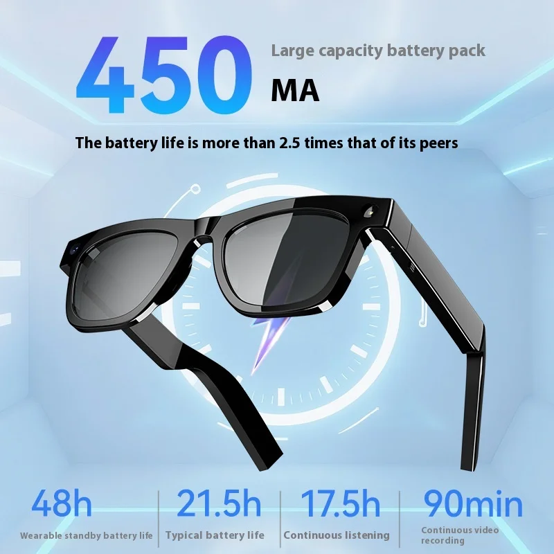 New 8 million pixel AI artificial multi-function smart Bluetooth glasses with camera video recording can be recorded