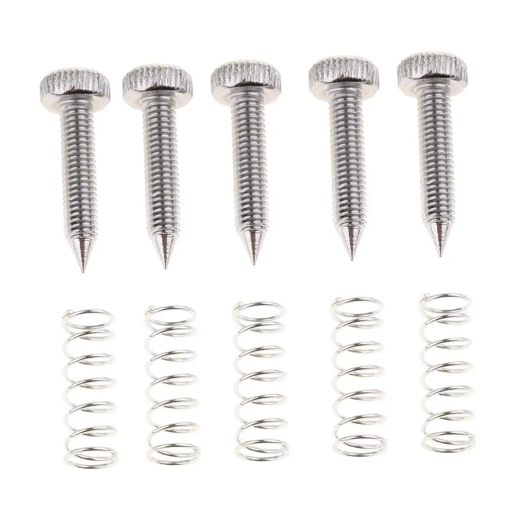 

Set of 5 Anti-slip Drum Pedal Beater Springs Jackscrews Screws