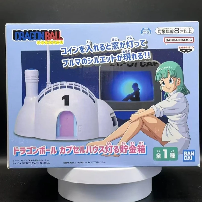 Banpresto Dragon Ball Bulma Kapselhaus Nr.1 Beleuchtete Leuchtende Spardose Anime Figur PVC Sammlerstück Modell Spielzeug Geschenk