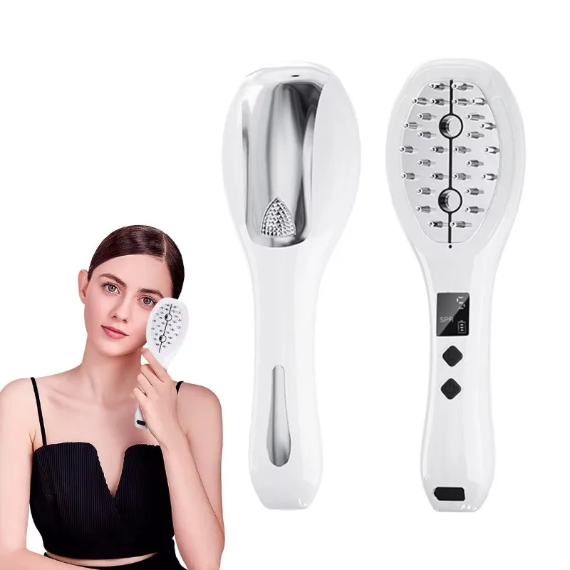 

Scalp Massager Brush Head Massager Purple Ion Ems Vibration Atomized Red Light Blue Light Skin Applicator for Hair Care