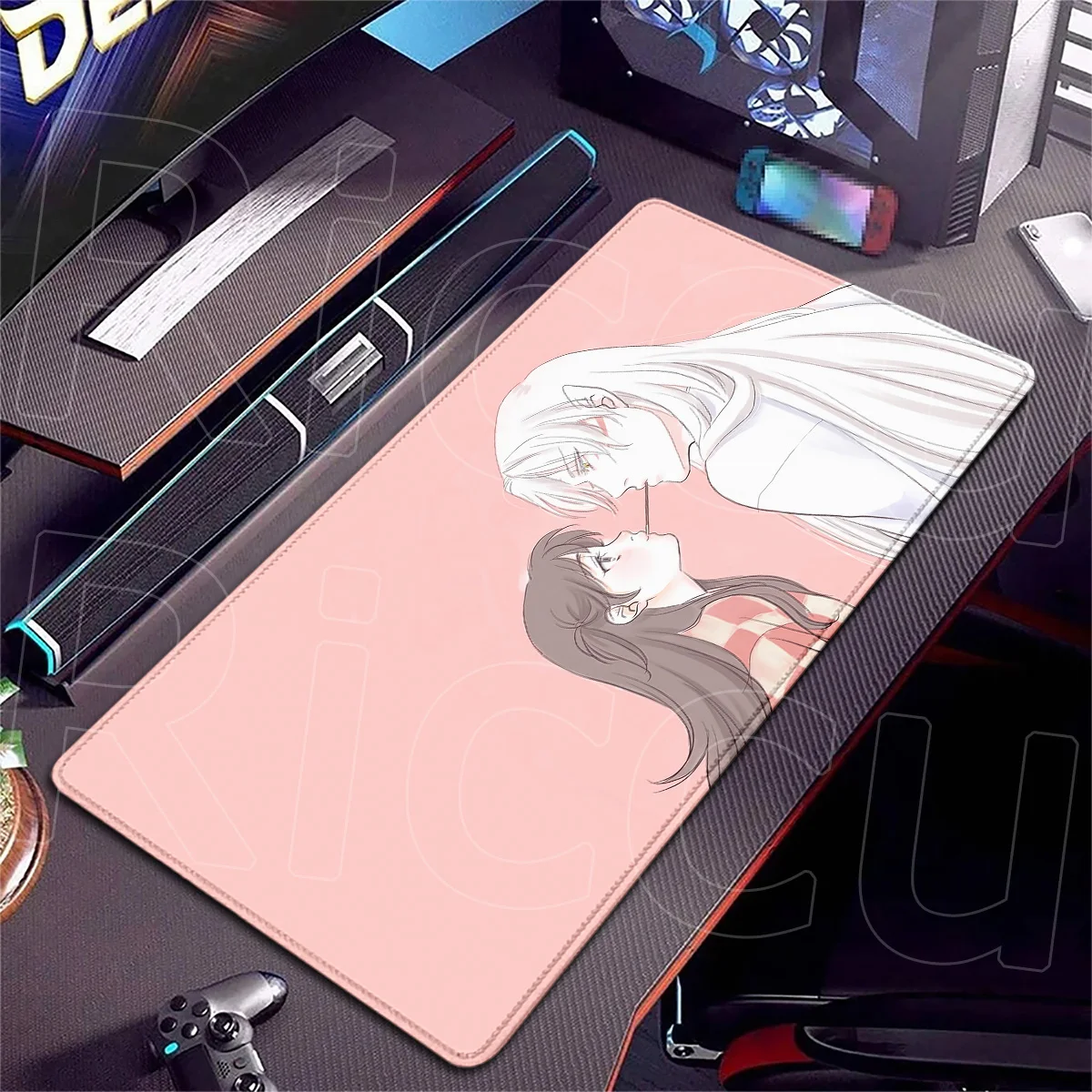 Laptop Anti-Rutsch Desktop Tastaturmatte Großes Anime Inuyasha Mauspad PC Gummi Zubehör XXL E-Sport Gaming Schreibtischunterlage – Detail 10