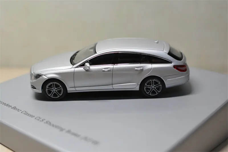 Diecast NOREV 1:43 Scale Benz CLS Shooting Brake X218 2012 Silver Alloy Car Model