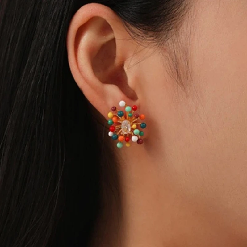 Modern Jewelry Elegant Temperament Spring Summer Style Stud Earrings For Women 2025 Trend New Delicate Design Accessories