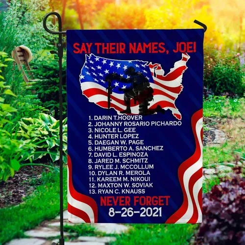 Say Their Names Joe Names Of Fallen Soldiers 13 Heroes Graden Flag UUI GGX