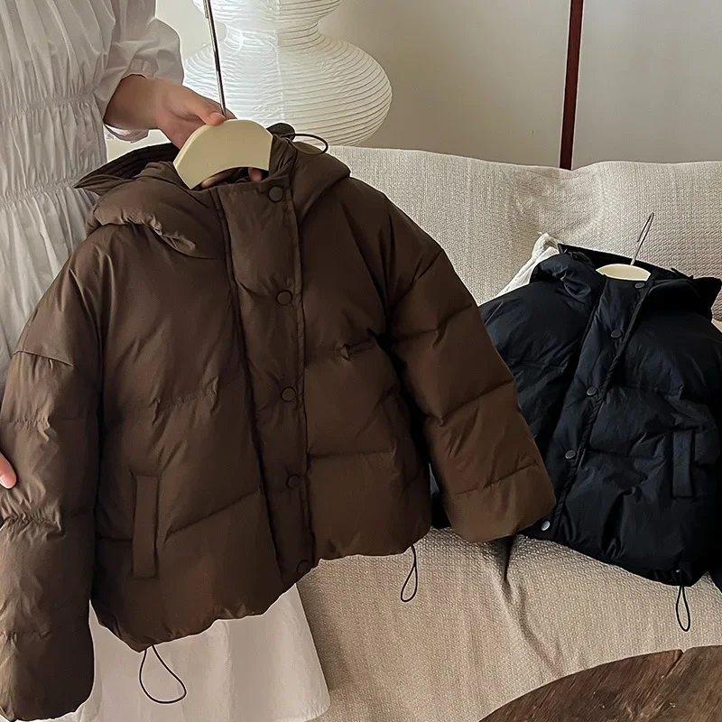 2023 Classic Retro New Autumn Children Boys Girls Korean Style Fashion Down Warm Comfortable Plush Down Jacket