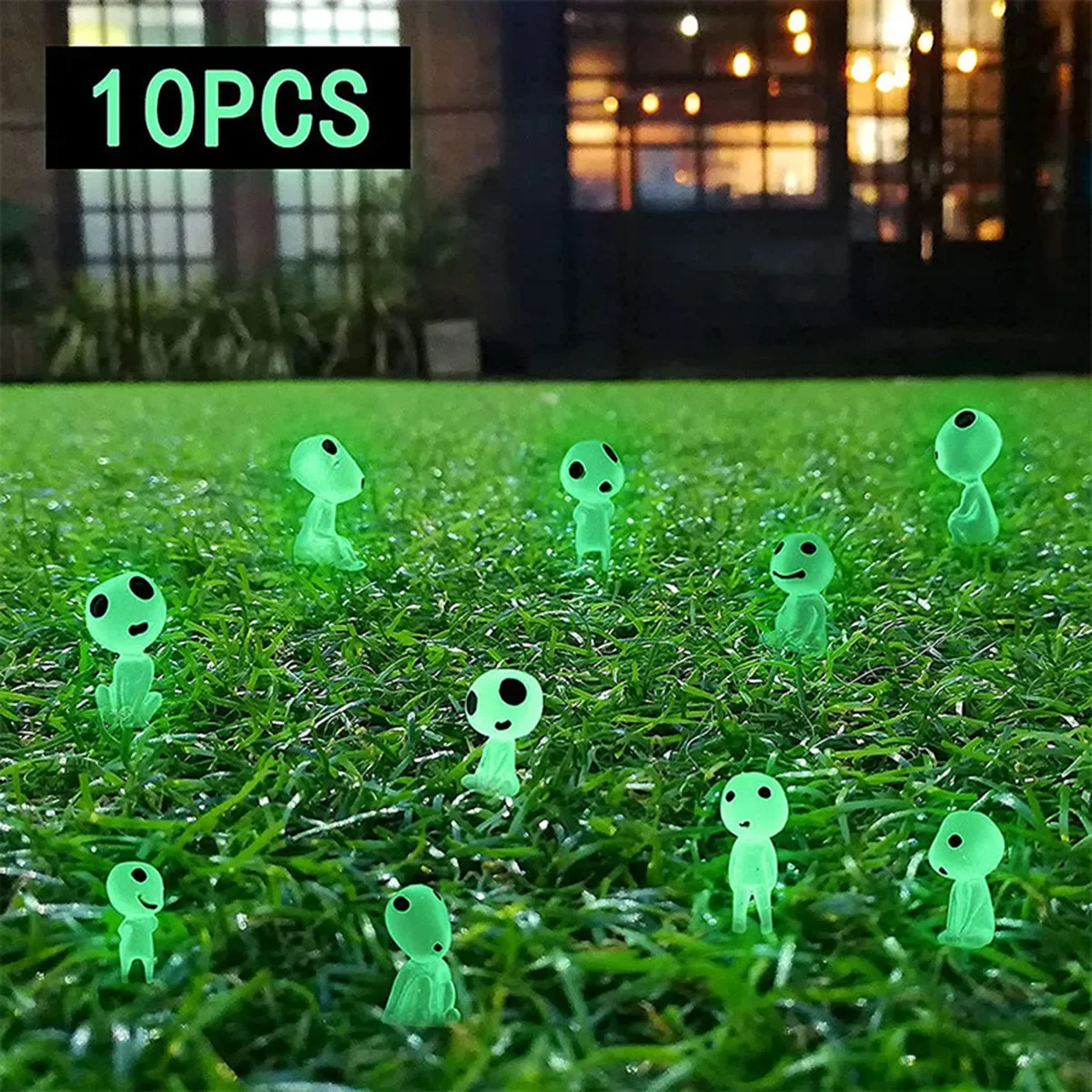 10Pcs Luminous Elf Glow In The Dark Resin Ornament Miniature Micro Landscape Garden Fish Tank Home Decor Glow In The Dark