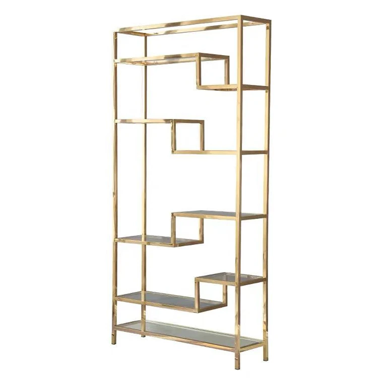 Home Office Bookcase 5-Tier Rustic Industrial Bookshelf Display Decor Accent /Metal Frame Bookcase Standing Racks