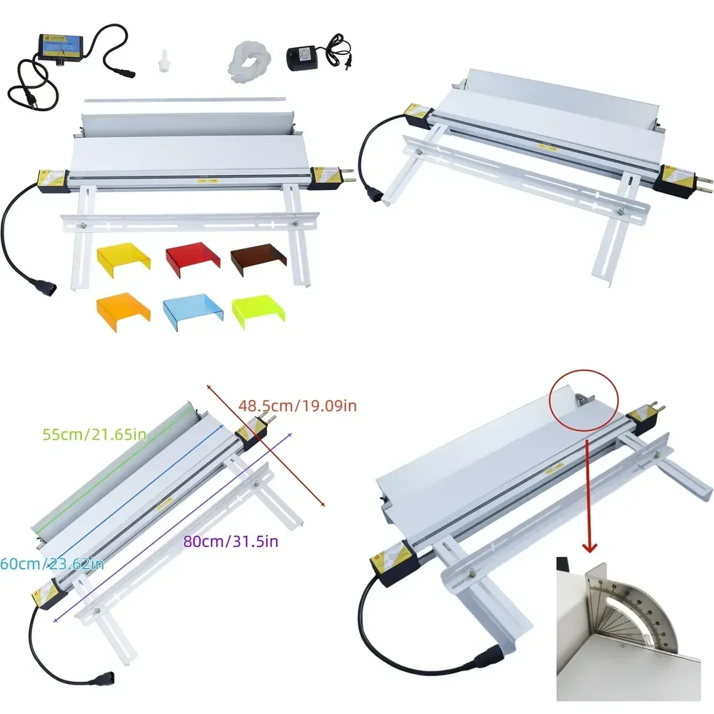 2026 24 inch 600mm Plastic Acrylic Bending Machine for Heat Bending PVC Polycarbonate Sheets with Adjustable Bracket Angle