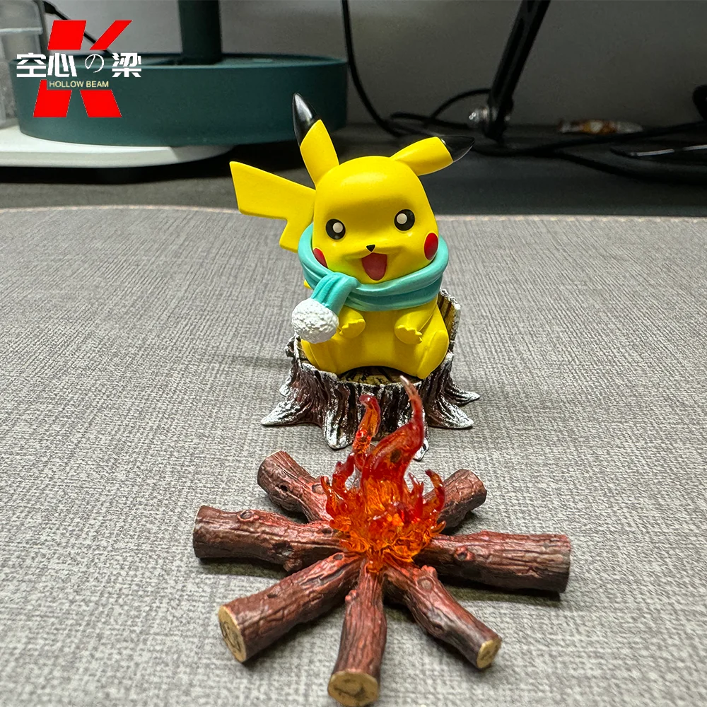 [Mondo in scala 1/20] Decorazione di figure giocattolo Pikachu riscaldante di Fire Pikachu