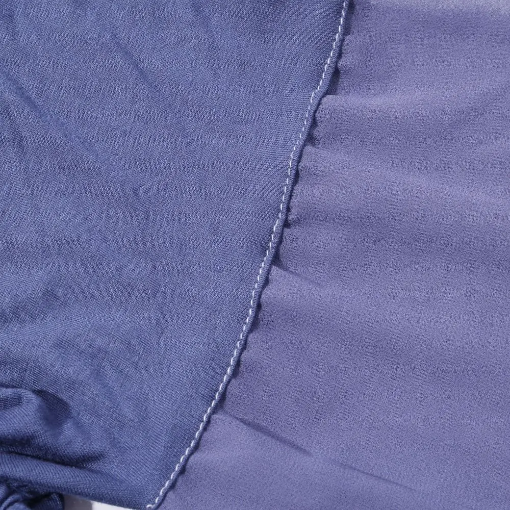 Breathable Solid-color Muslim Instant Hijab 175*70cm Chiffon Head Scarf Inner Headband Headwrap Turbante Women Accessory
