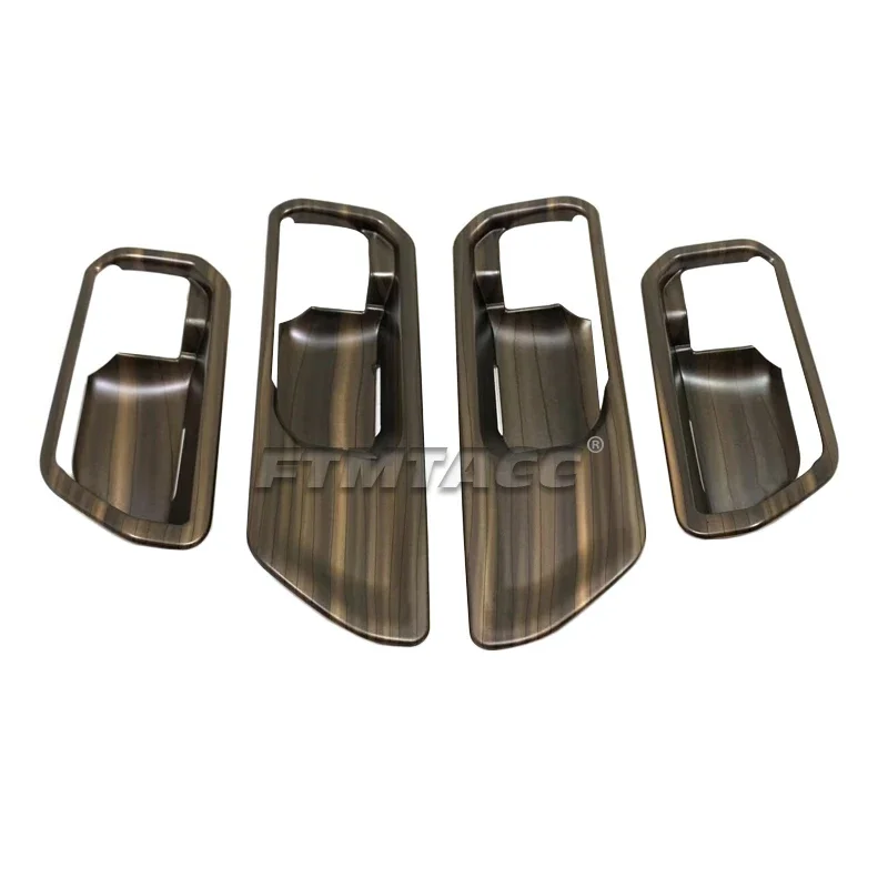 

Для Toyota Land Cruiser 250 Prado LC250 2024 ABS углеродное волокно персиковое дерево крышка внутренней двери автомобиля отделка аксессуары для интерьера