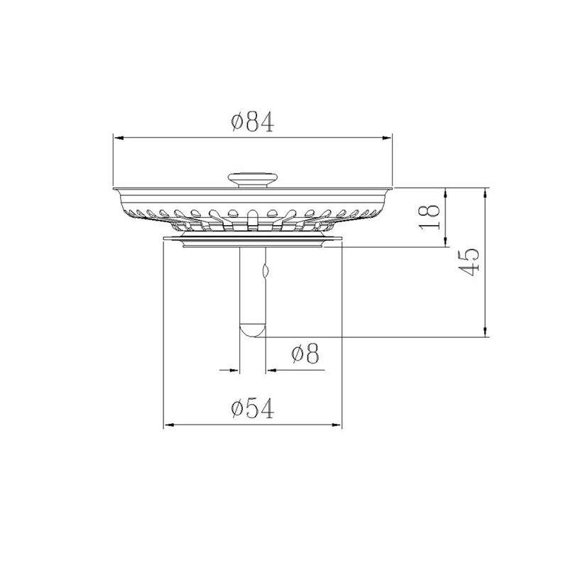 Kitchen Sink Replacement Accessories Vegetable Washbasin Strainer 84Mm Drainer Sealer Umbrella Waste Sink Filter