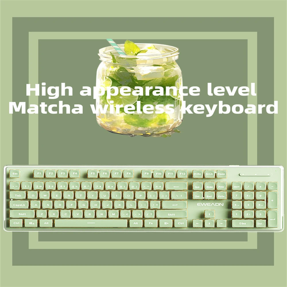 Ultra Slim Silent Wired And Wireless Dual-mode Mechanical Touch Computer Female Office Keyboards Mute Ergonomics For Girls Gifts