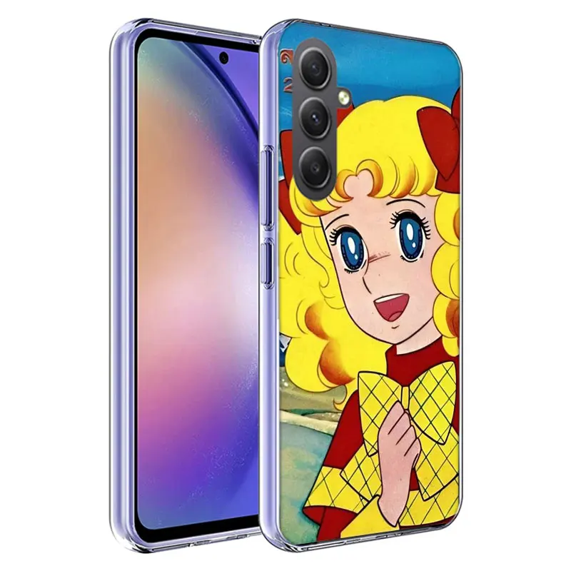 Candy Candy 90s Anime Cover For Samsung A54 A34 A24 A14 A53 A33 A23 A13 A52S A32 A22 A12 Phone Galaxy A03 A04 A02S A42 A73 TPU C