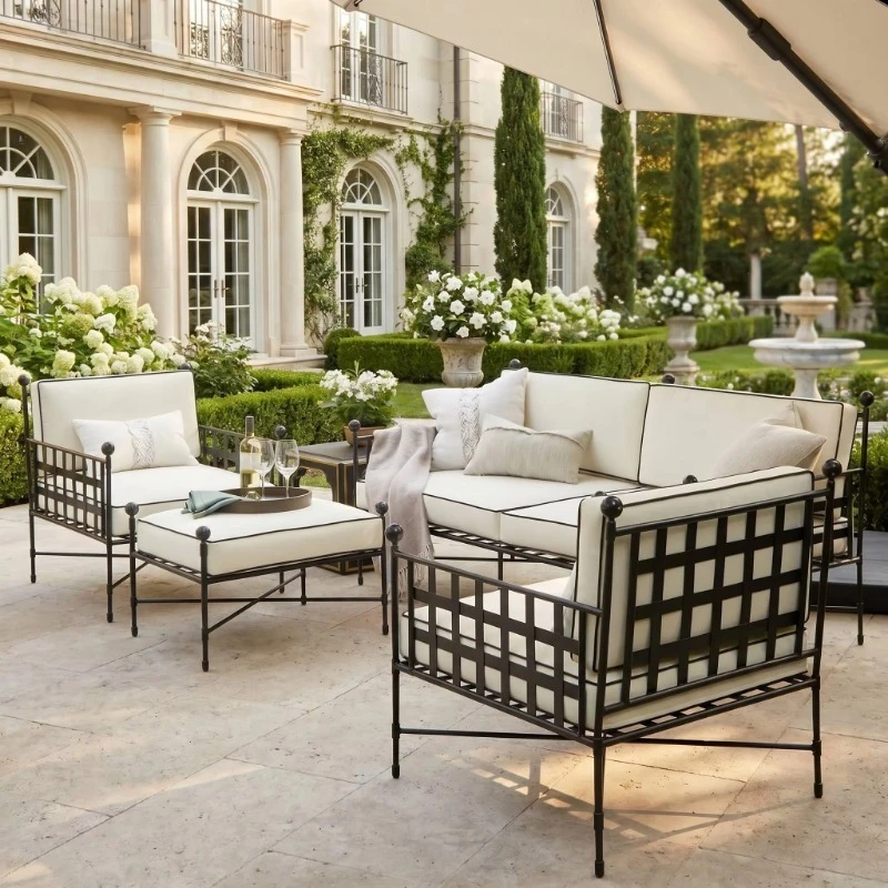 Anti-rust aluminum sofa furniture outdoor garden leisure sofa