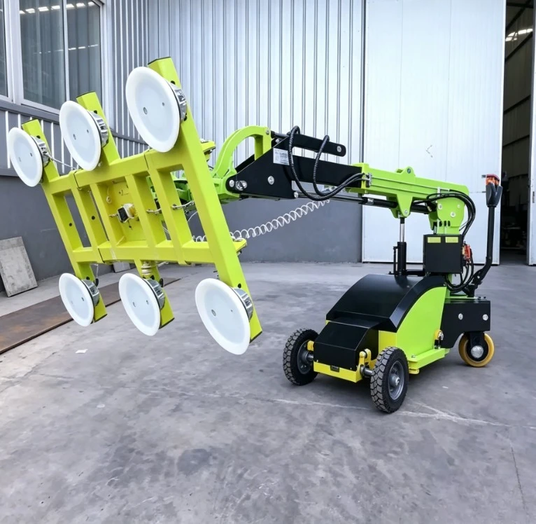 Customized 400kg Glass Installation Robot Electric Glass Suction Cup Truck For Factory