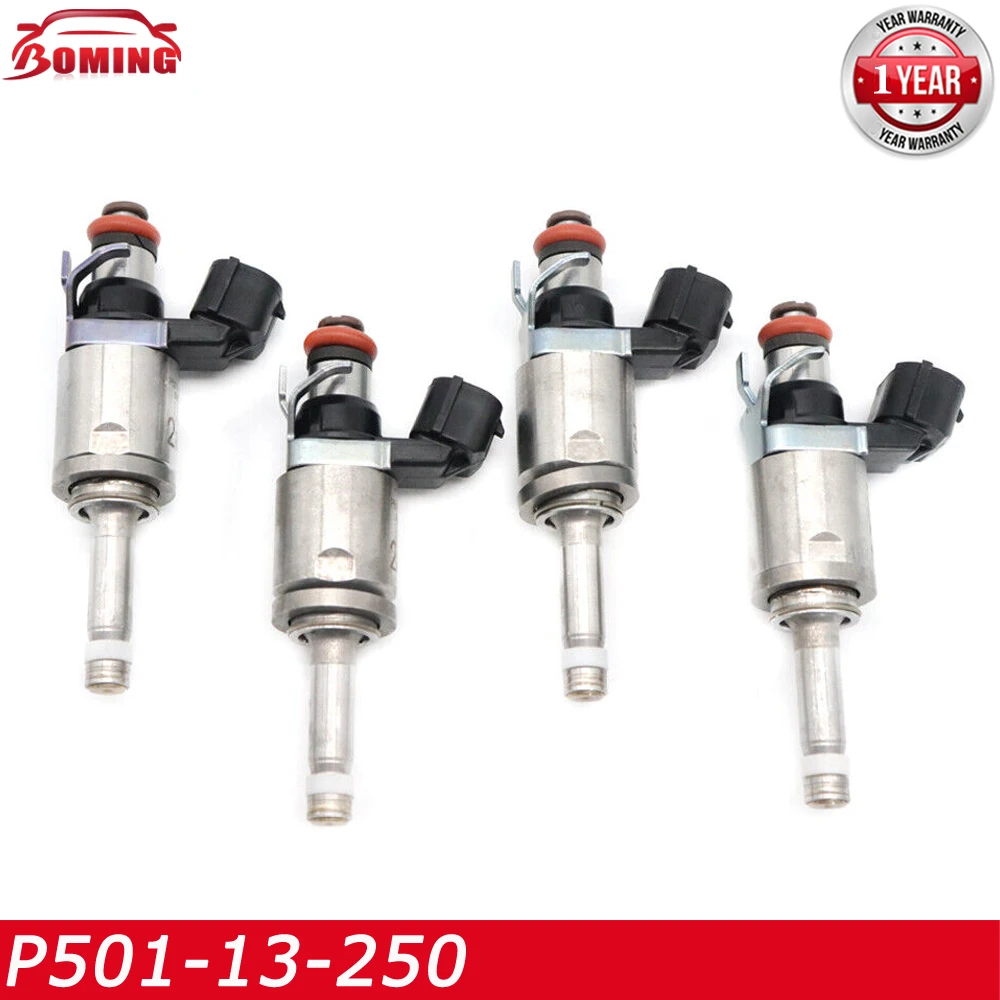 4pcs/lot P501-13-250 Car Fuel Injector For Mazda 2 3 MX-5 Europe 2016 2017 P501-13-250A P50113250 P50113250A New