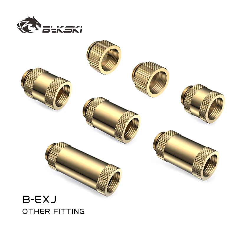 

Bykski 7.5mm 10mm 15mm 20mm 25mm 30mm 40mm Male To Female G1/4'' Fittings PC Water Cooling Extender Connector Multil Colors