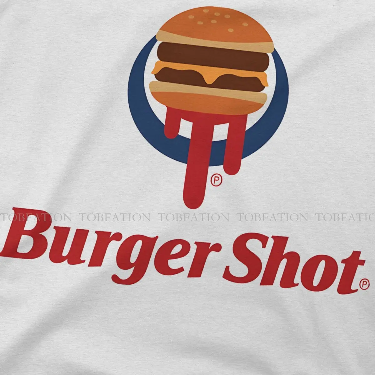 GTA Game Burger Shot 100% bawełniana koszulka Vintage Punk męski t-shirt z okrągłym dekoltem