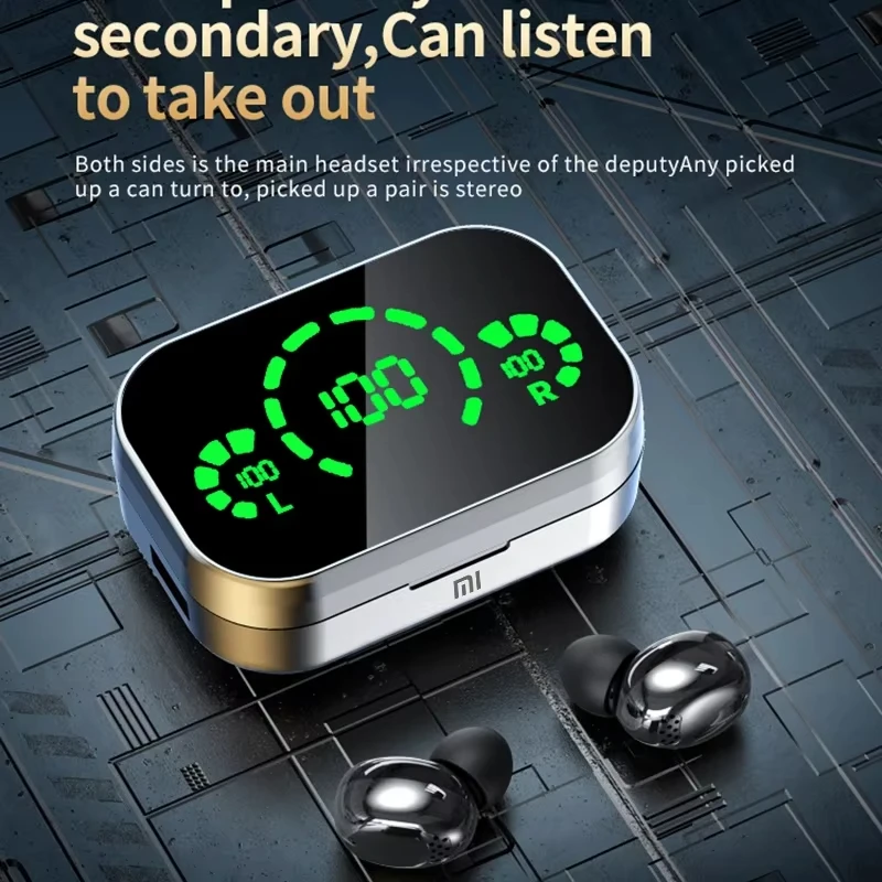 Xiaomi YD03 Bluetooth-наушники со светодиодным дисплеем, водонепроницаемые игровые наушники с высоким аккумулятором, беспроводные спортивные наушники TWS