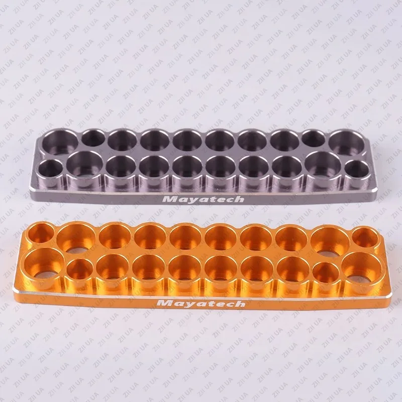 CNC Tool Placement Base Screwdriver Holder Settle Up To 20 Tools Aluminum Alloy Tool Tray / Socket