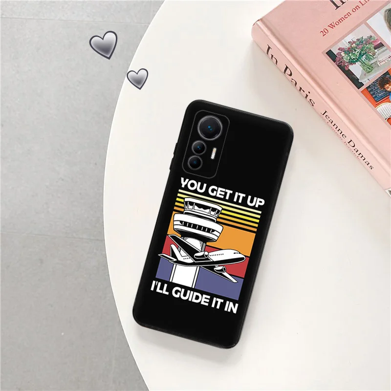 Silicone Soft Phone Cases Cover for Xiaomi 13 Pro 12 12s 12x 12t Mi 11 Lite 11t  9 9t 10 t cc9 Note10 Airplane Aircraft Take Off