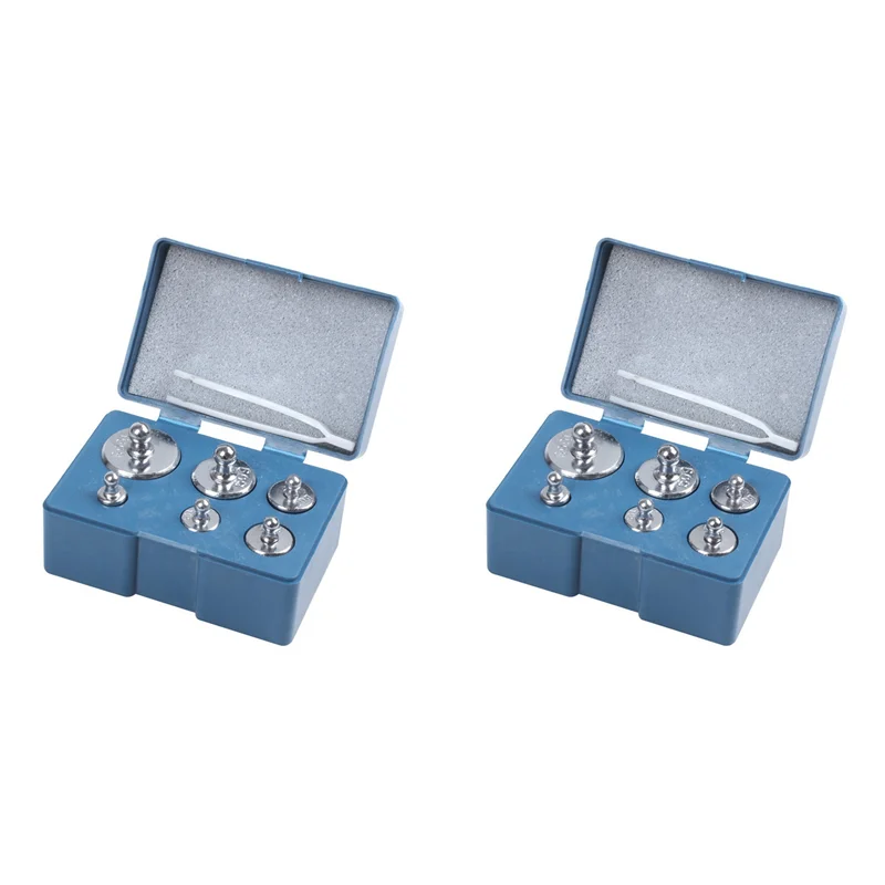 ABUN-12Pcs 100G 50G 2X20g 10G 5G грамм прецизионный калибровочный вес набор цифровых весов