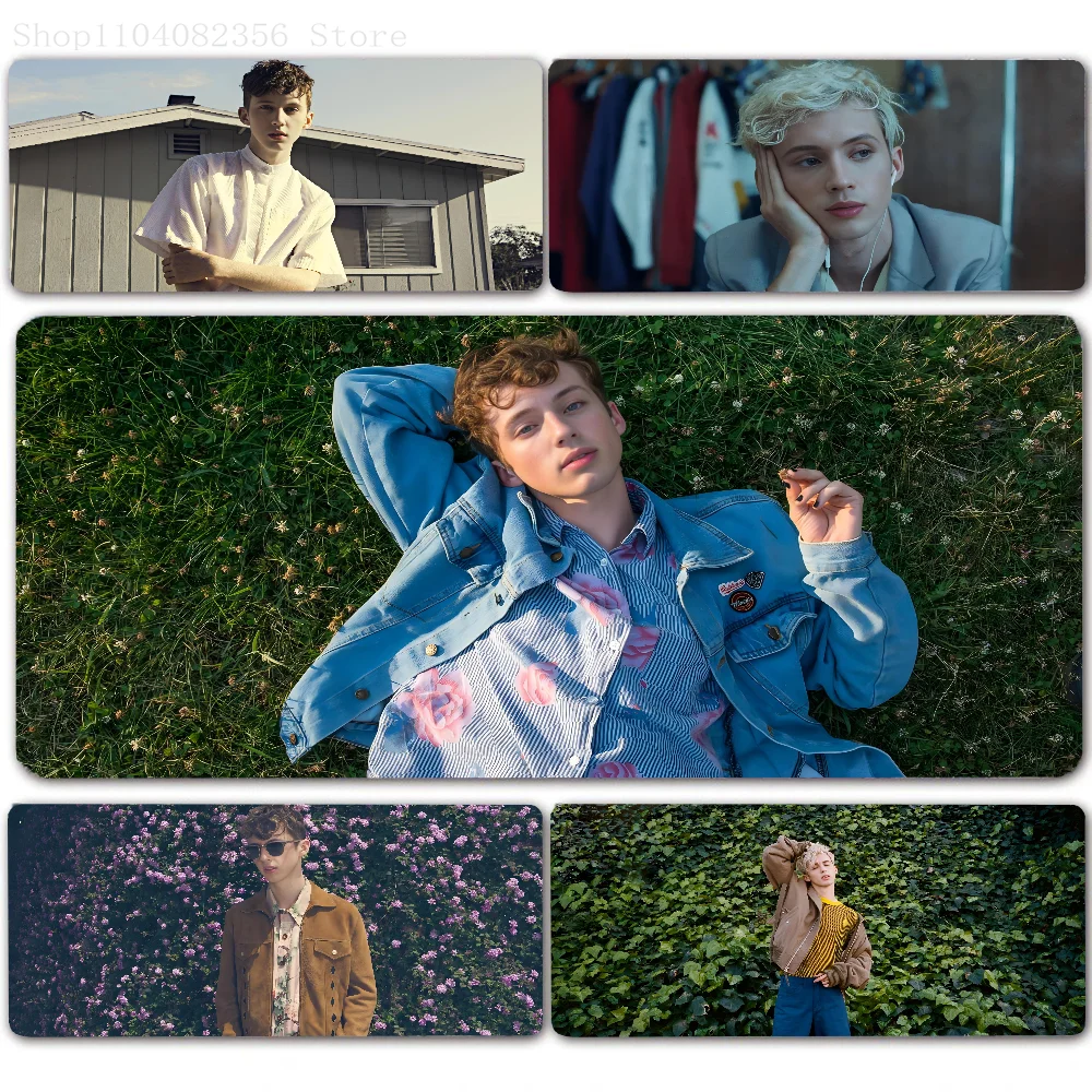 Modern Music Producer Troye Sivan Mousepad Non-slip Suitable For Office Computers Laptops E-sports Game Desk Mats XXL Keyboard