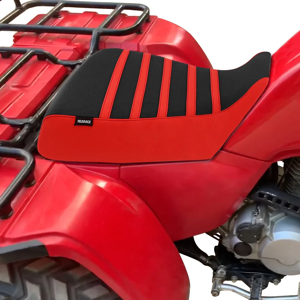 Non-Slip Seat Saddle Cushion Cover For Honda ATC250SX ATC 250SX 1985 1986 1987 Motorcycle Striped Grip Seat Cover PVC Leather