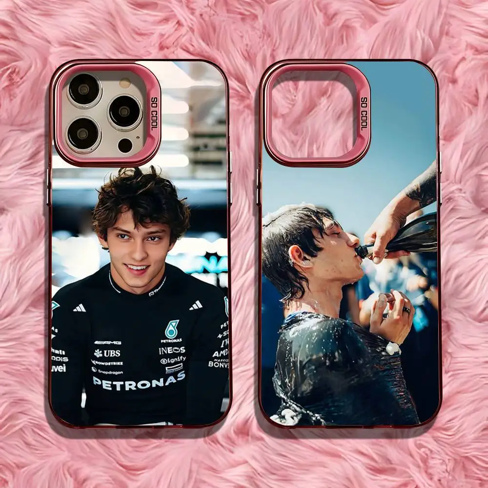 

K-Kimi A-Antonelli A-Andrea Phone Case For iPhone 16,15,14,13,12,11,Pro,Max,Plus,Mini,SE Anti Fall Pink Matte Hard Bumper