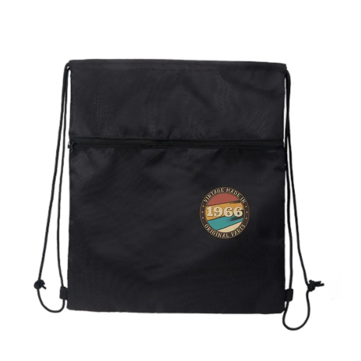 

Винтажный значок 1966, тематический дизайн, спортивный рюкзак с карманом на шнурке, простой рюкзак, мужской и женский рюкзак для фитнеса