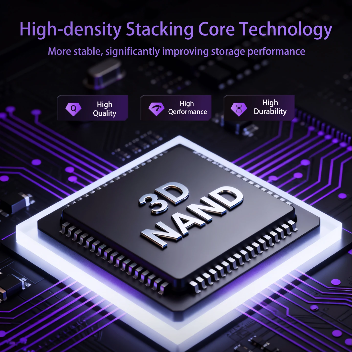 ‌ GUDGA 512GB/1TB/2TB/4TB PCIe NVMe M.2 2280 SSD 3D QLC NAND، محرك أقراص الحالة الصلبة الداخلي عالي السرعة لسطح المكتب المحمول