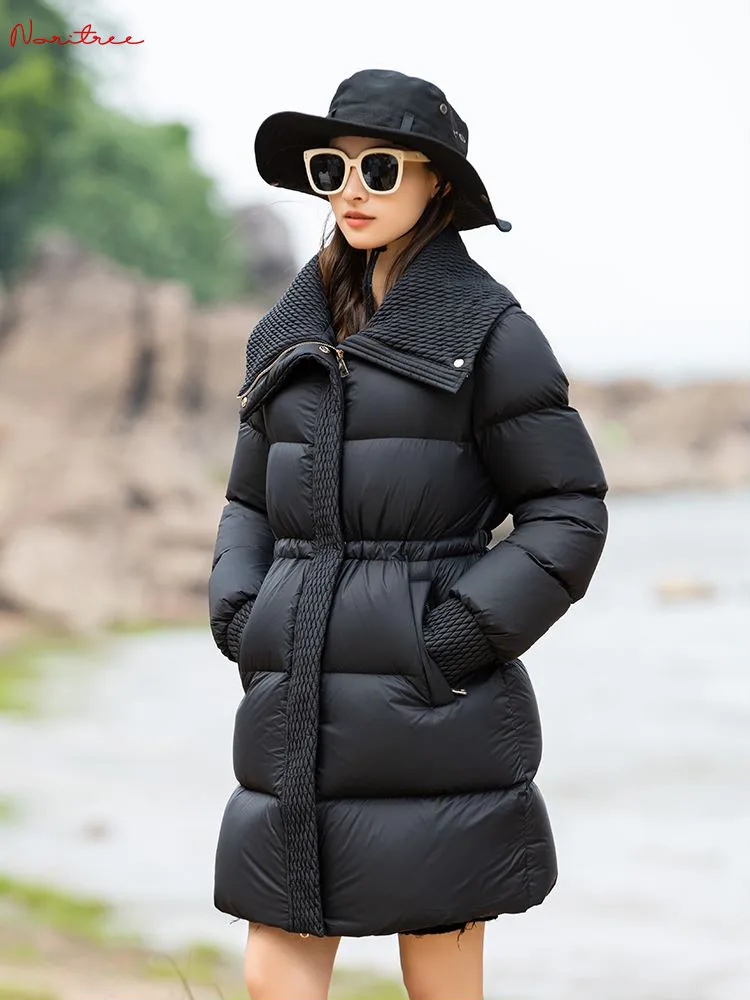 Can Fit -25℃ Great quality duck Down Coats Winter Women's high collar down coat female thicker warm jackets Fluffy Parkas wy1665