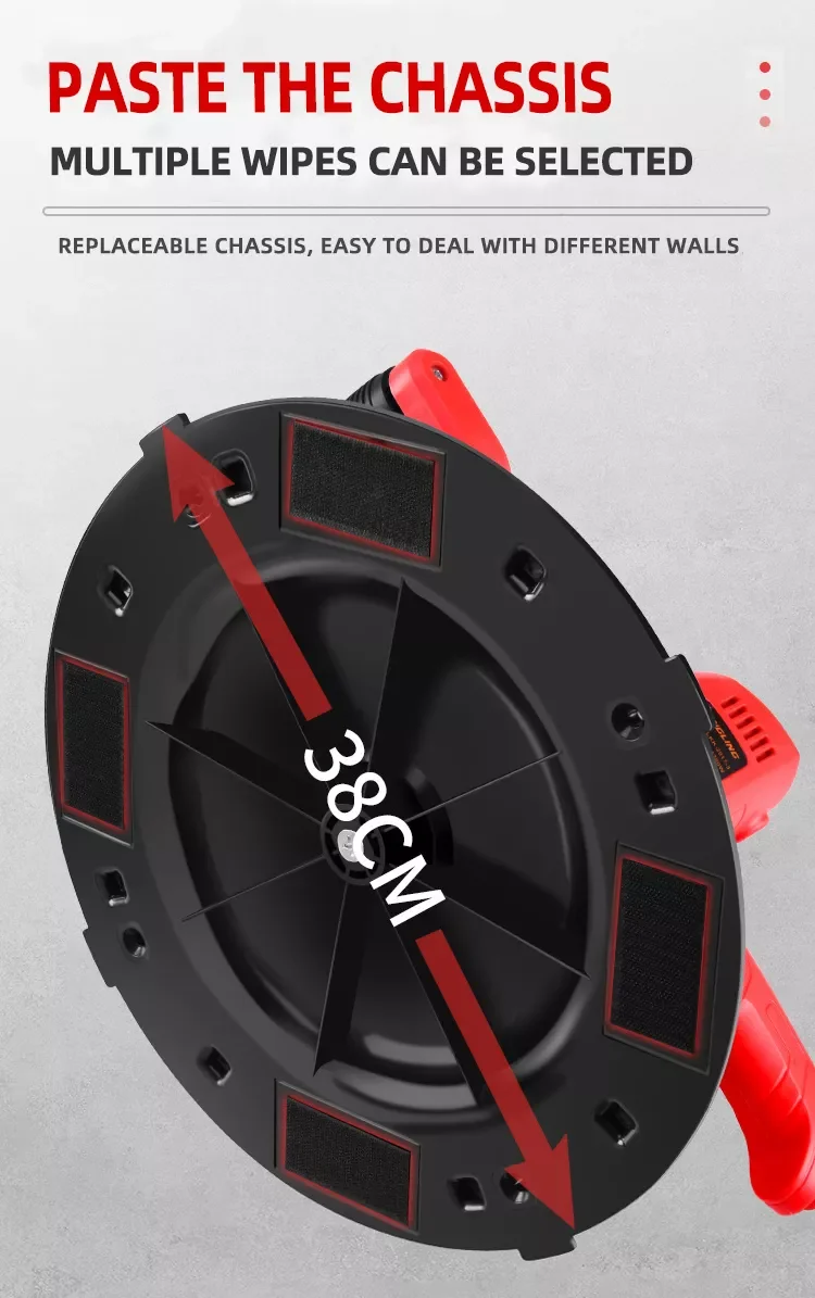 ZCX-001 벽면 그라인더 리튬 전기 내부 콘크리트 바닥 미장 기계 강력 모터 (플라스터링용) 도매