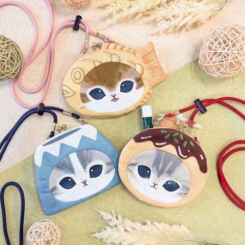

Mofusand Cute Cartoon Storage Bag Lovely Portable Mini Coin Purse for Storing Small Daily Gift