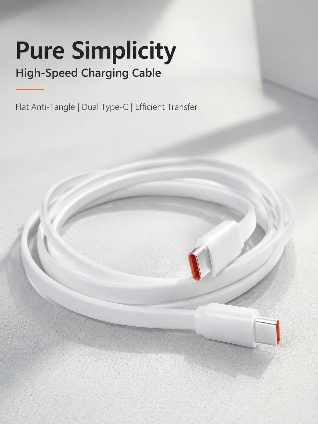 FINEKEEP Material Fast Charging Cable Type-C Interface Durable High-Speed for HUAWEI XIAOMI I phone15 16 17