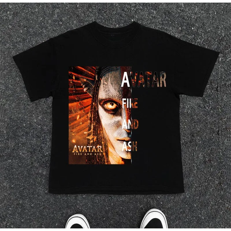 الصورة الرمزية: تي شيرت مطبوع عليه فيلم Fire and Ash، تصميم شخصية مذهلة، بلوزة كاجوال قصيرة الأكمام للجنسين للمحبي